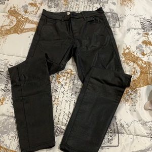 Black shinny jeans from Garage. Size 5.